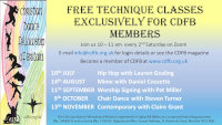 CDFB Technique class June to October flyer
