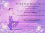 Worship Dance Course on Zoom flyer