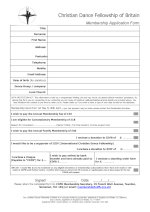 New Members Application Form